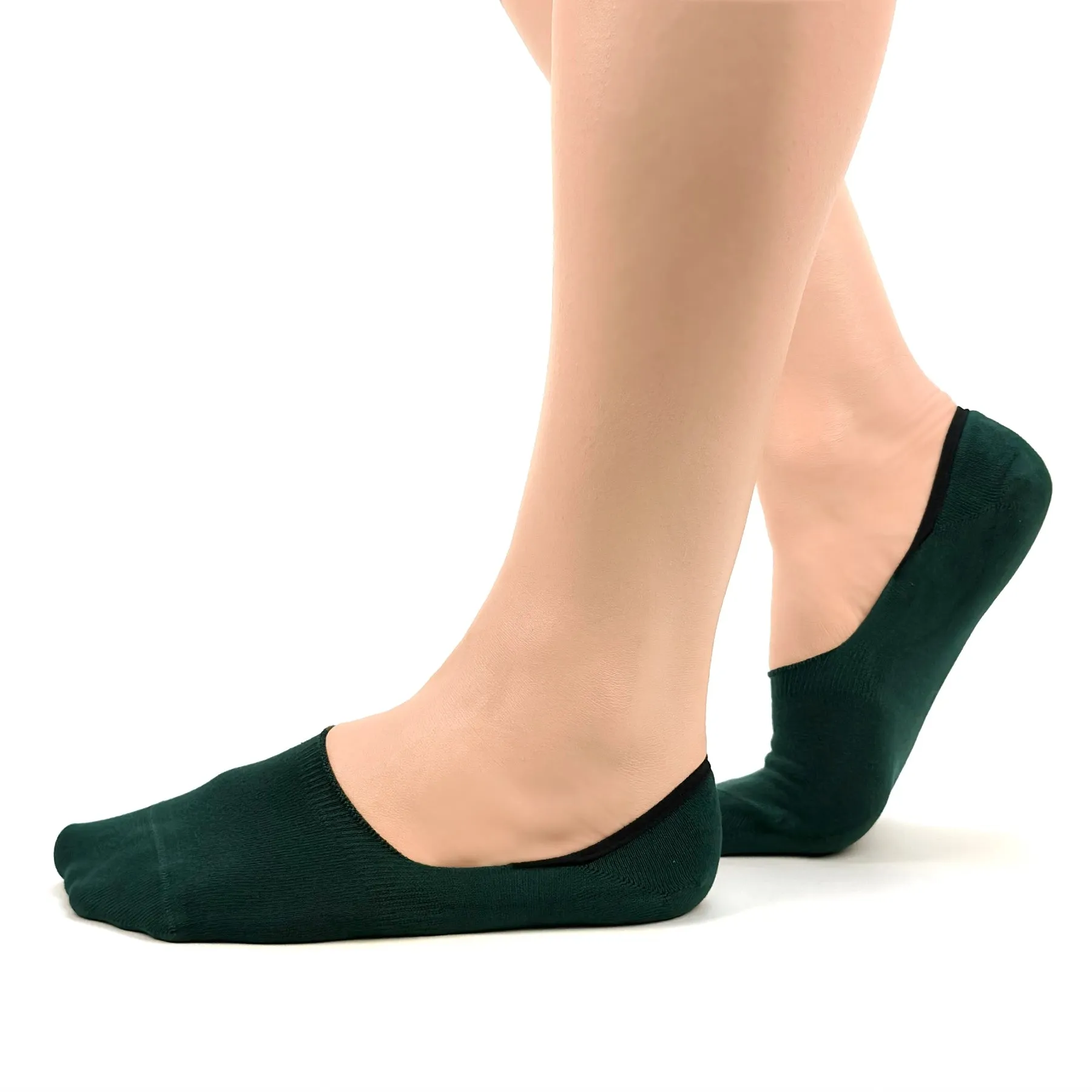 Grey Bamboo No-Show Socks