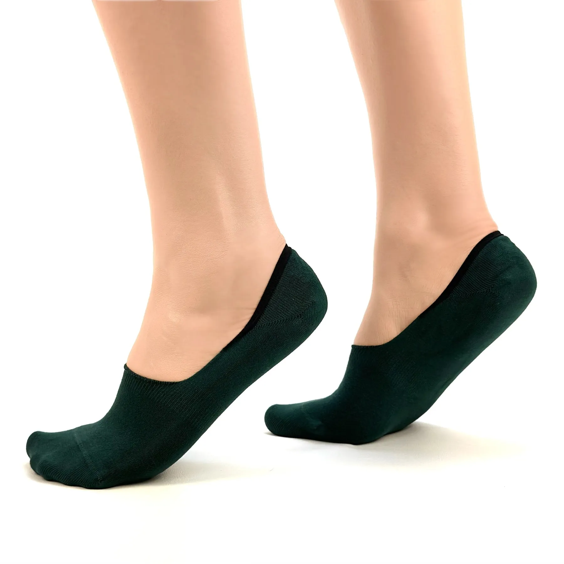 Grey Bamboo No-Show Socks