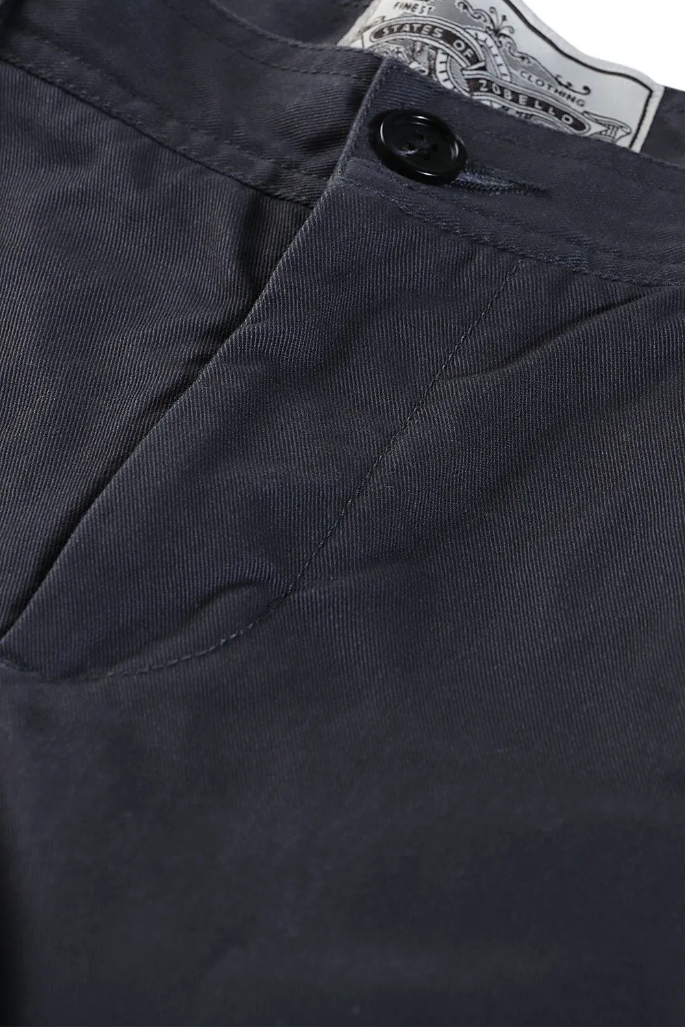 Grey Cuff Jogger Twill Pants