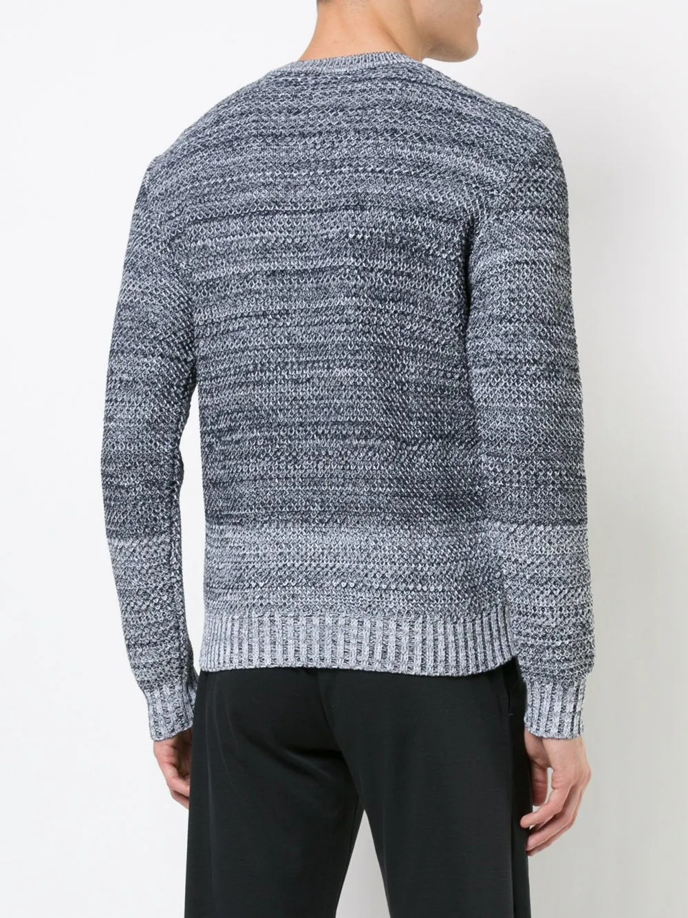 Grey Melange Knitted Sweater