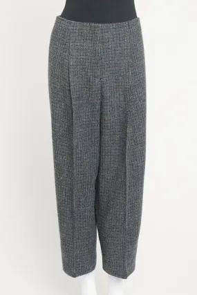 Grey Tweed Preowned Trousers