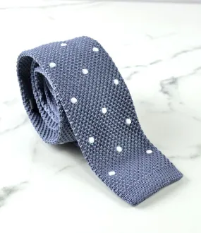 Grey with White Dots Neck Tie