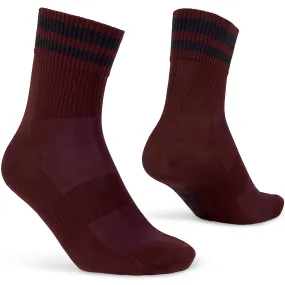 Gripgrab Original Stripes Crew Socks Dark Red | Buy Gripgrab Original Stripes Crew Socks Dark Red here | Outnorth