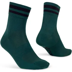 Gripgrab Original Stripes Crew Socks Green | Buy Gripgrab Original Stripes Crew Socks Green here | Outnorth