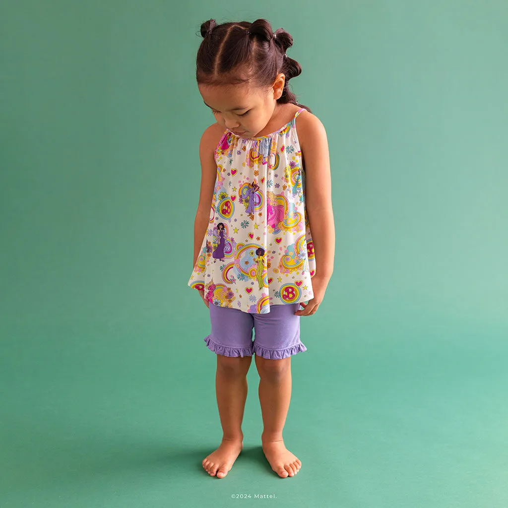 Groovy Barbie™ and Friends Sleeveless Top Ruffled Short Set