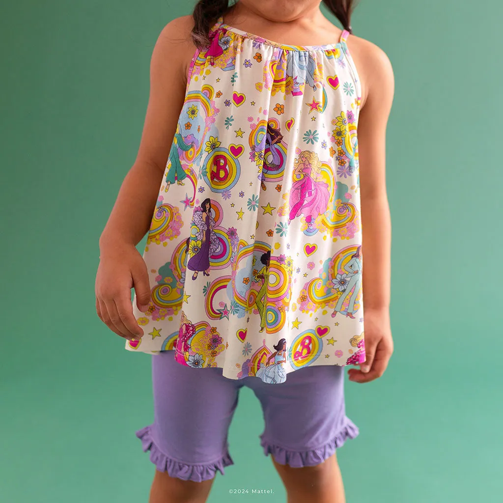 Groovy Barbie™ and Friends Sleeveless Top Ruffled Short Set