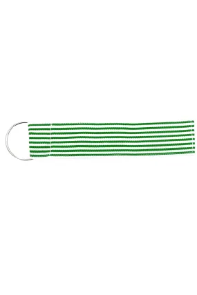 Grosgrain Key Rings | Green Stripe