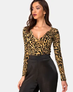 Guanelle Top in Leopard