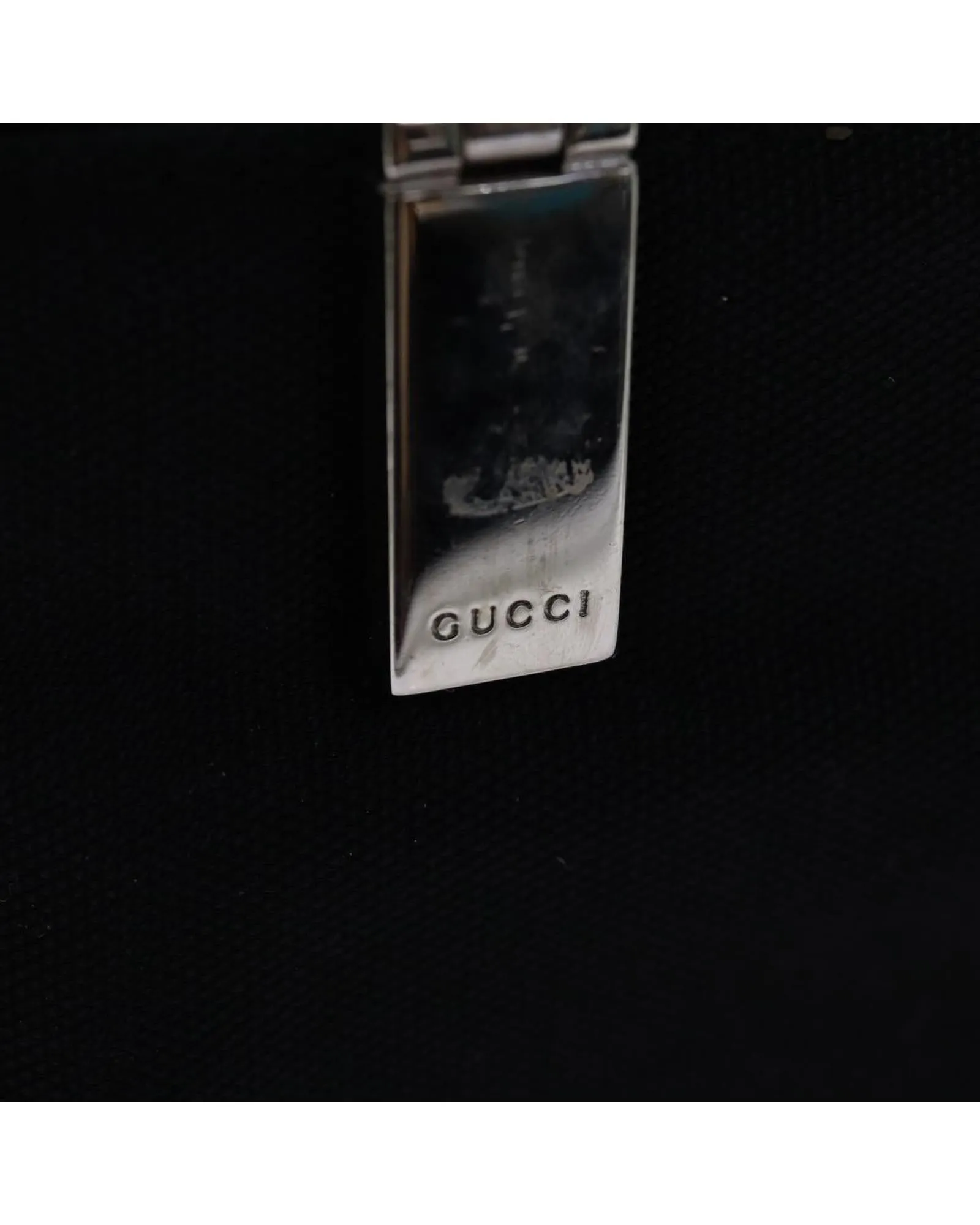 Gucci Bamboo Top Handle Bag Black Leather Satchel
