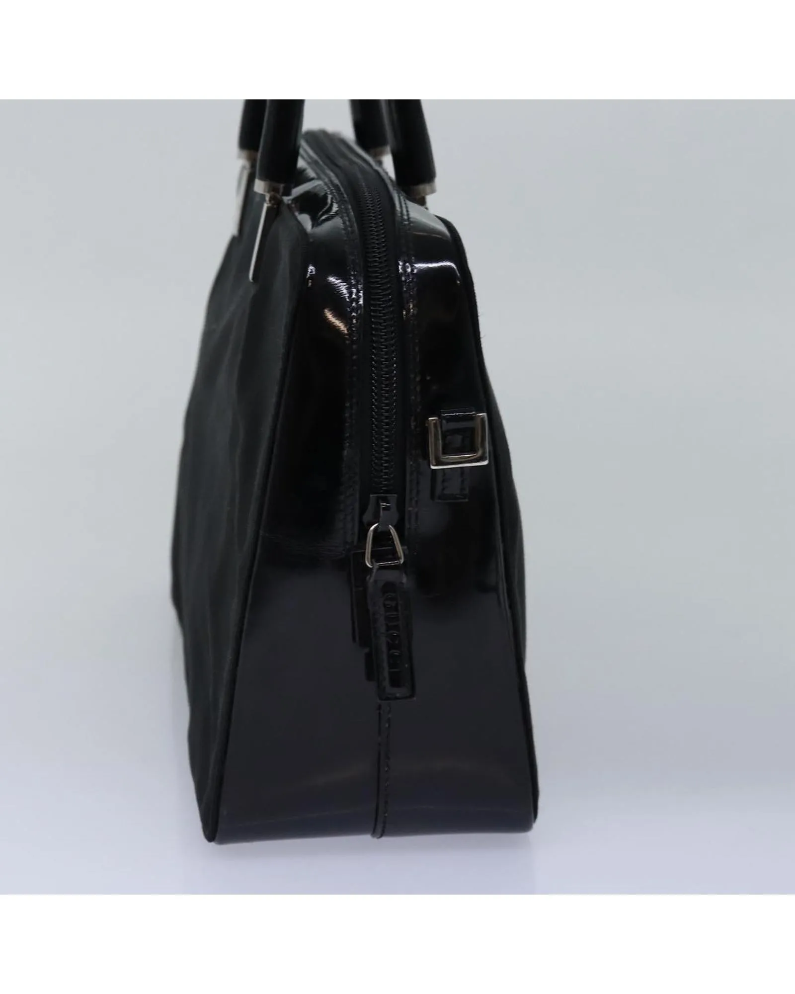 Gucci Bamboo Top Handle Bag Black Leather Satchel