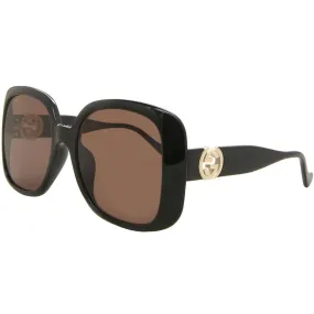 Gucci Women's Sunglasses - Plastic Lens Full Rim Black Plastic Frame | GG1029SA 005