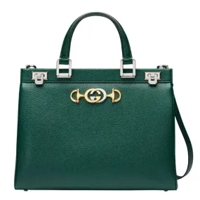 GUCCI Zumi Smooth Leather Medium Top Handle Bag