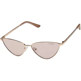 Guess Factory Women's Sunglasses - Bordeaux Lens Shiny Rose Gold Frame | GF6095 28T