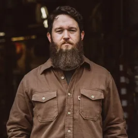 Gunner Cotton Twill Shirt Jac | Fox Den Brown