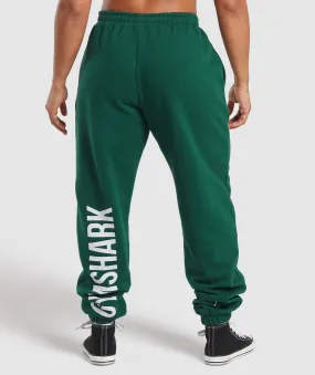 Gymshark Training Department Graphic Oversized Joggers - Conditioning Green