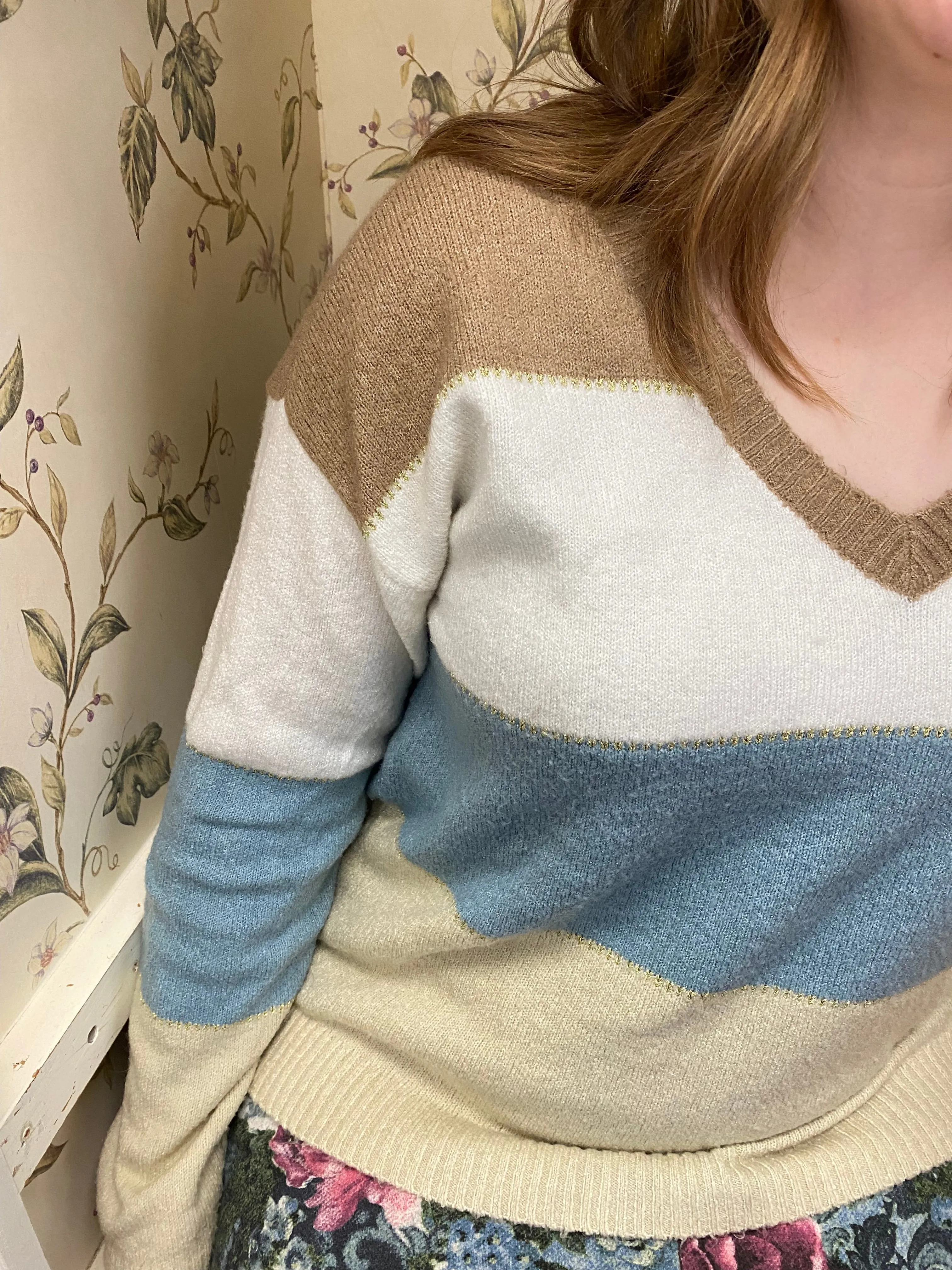 H Halston White Sweaters, L