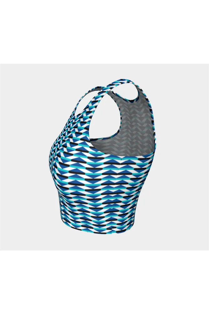 H. M. Kemp Blue/Aqua/Black Athletic Top
