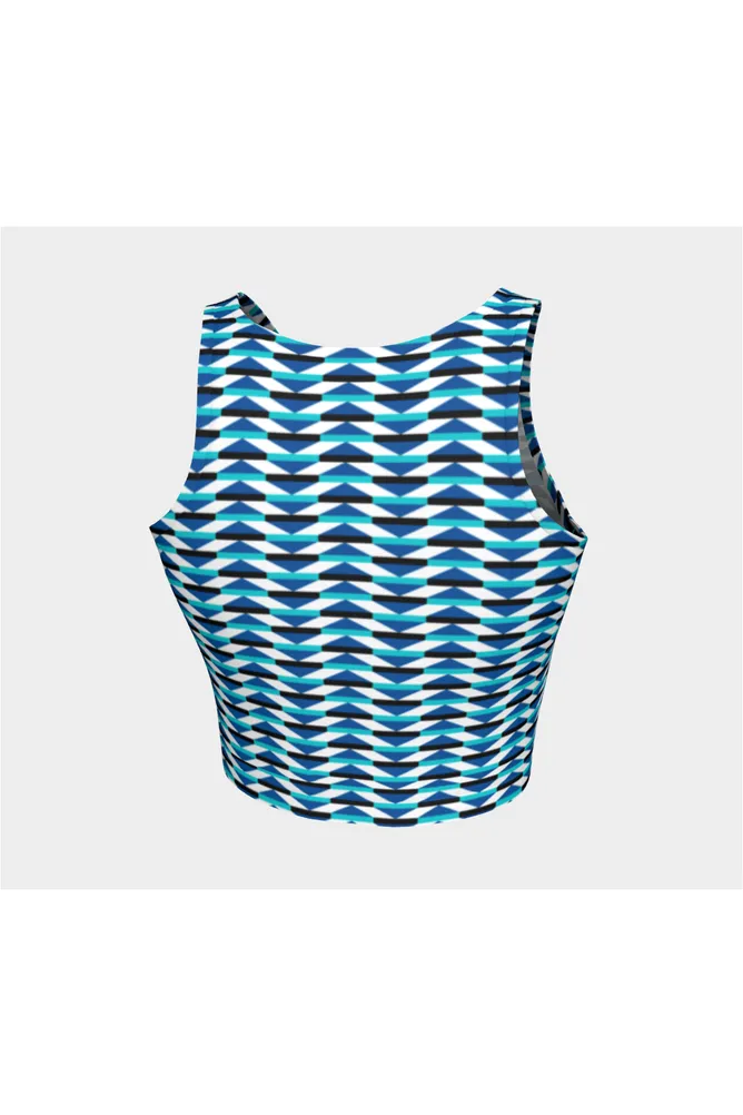 H. M. Kemp Blue/Aqua/Black Athletic Top