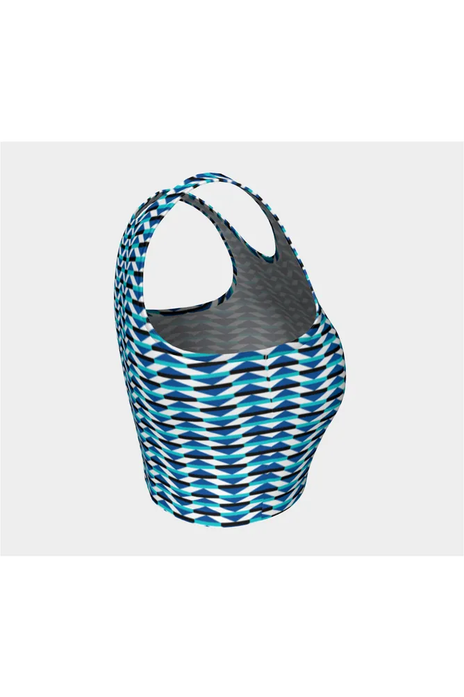 H. M. Kemp Blue/Aqua/Black Athletic Top