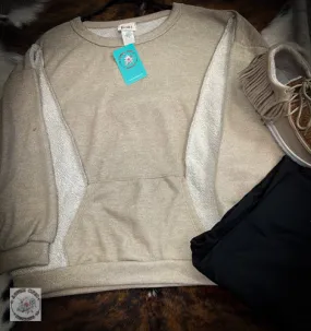 Hadley Pocket Crewneck - Taupe