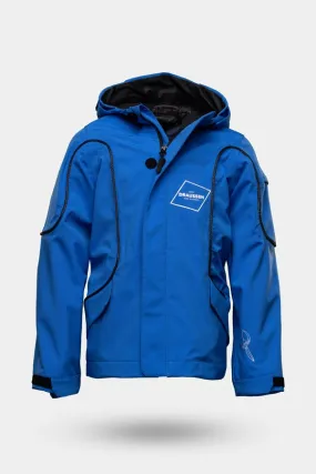 Halo LED Jacke - Outdoor & Bike 3L, blue