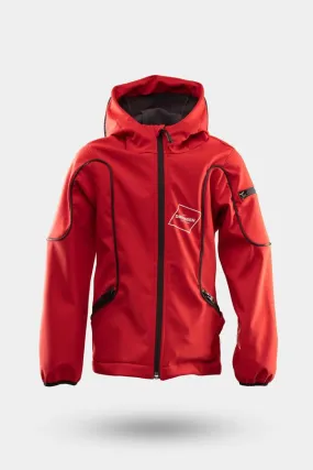 Halo LED Jacke - Softshell, red
