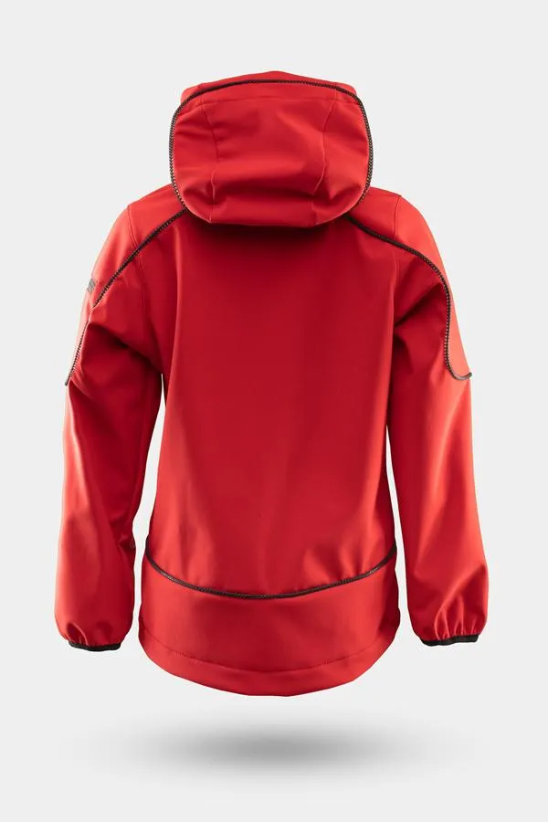 Halo LED Jacke - Softshell, red