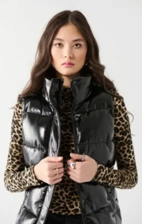 Halsey Faux Leather Vest