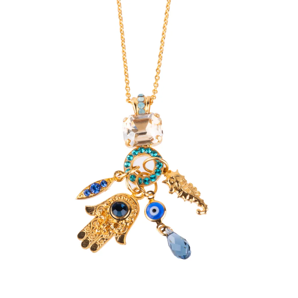 Hamsa Charm Pendant in "Fairytale" *Custom*