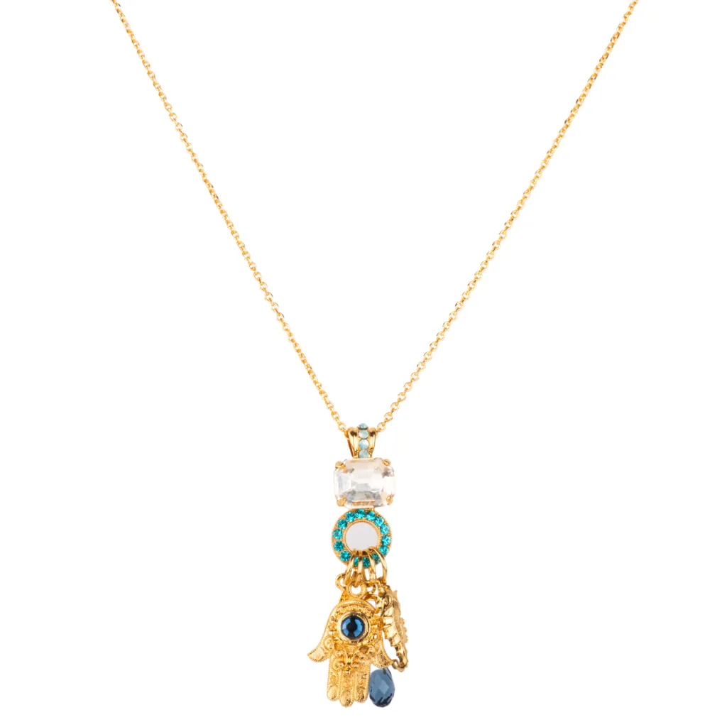 Hamsa Charm Pendant in "Fairytale" *Custom*