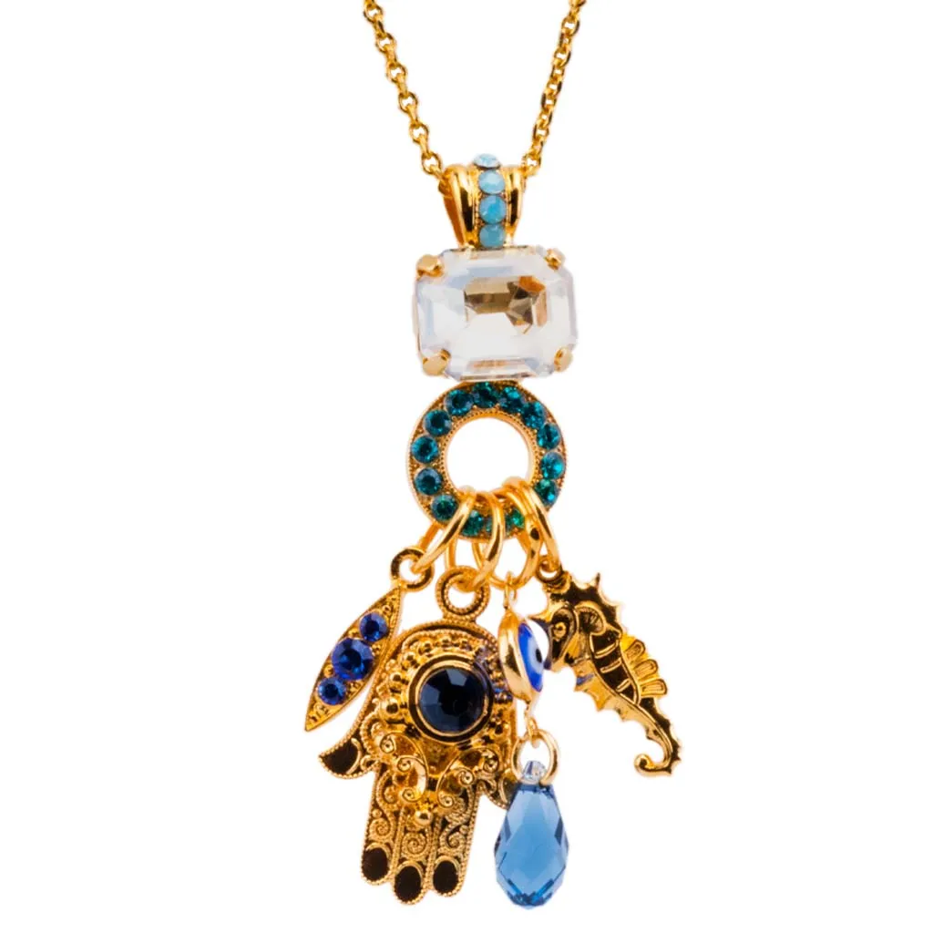 Hamsa Charm Pendant in "Fairytale" *Custom*