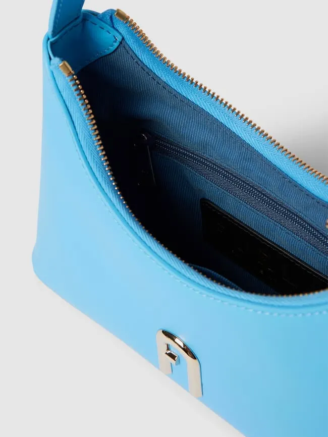Handbag with label detail model "DIAMANTE" Furla, aqua blue