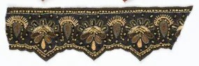 Handcrafted Decorative Beaded Trim 1" - 1 Yard