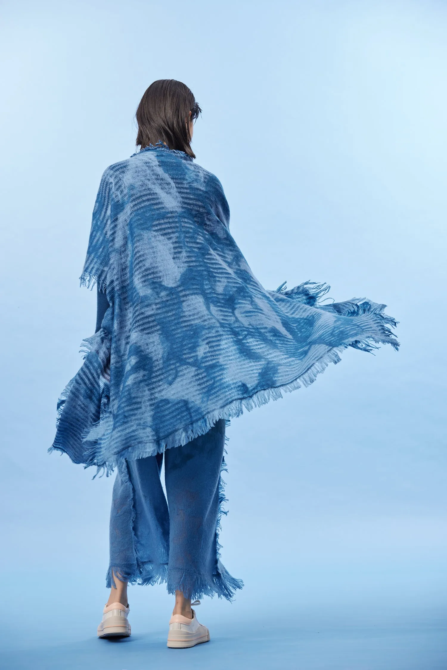 Handcrafted felting cashmere shawl
