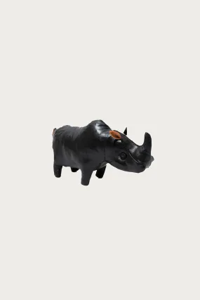 Handcrafted Horsehide Animals (Small Size) - Rhino