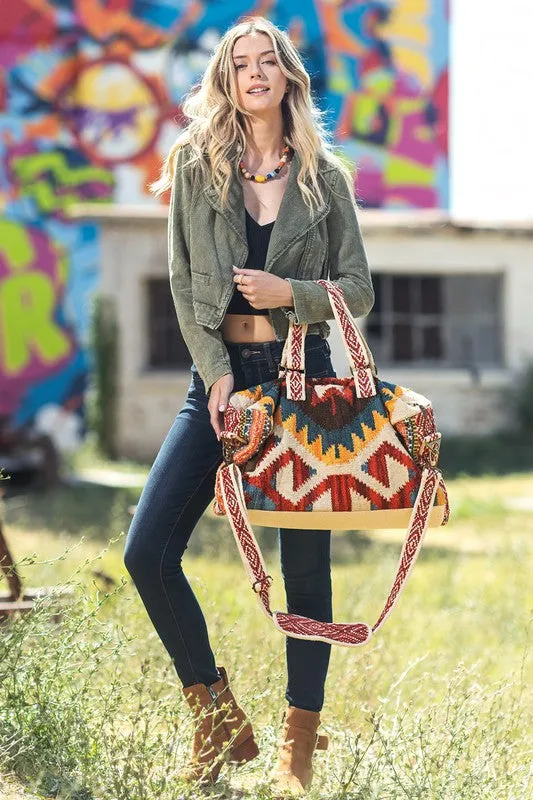 Handmade Neo Boho Chic Weekender Bag
