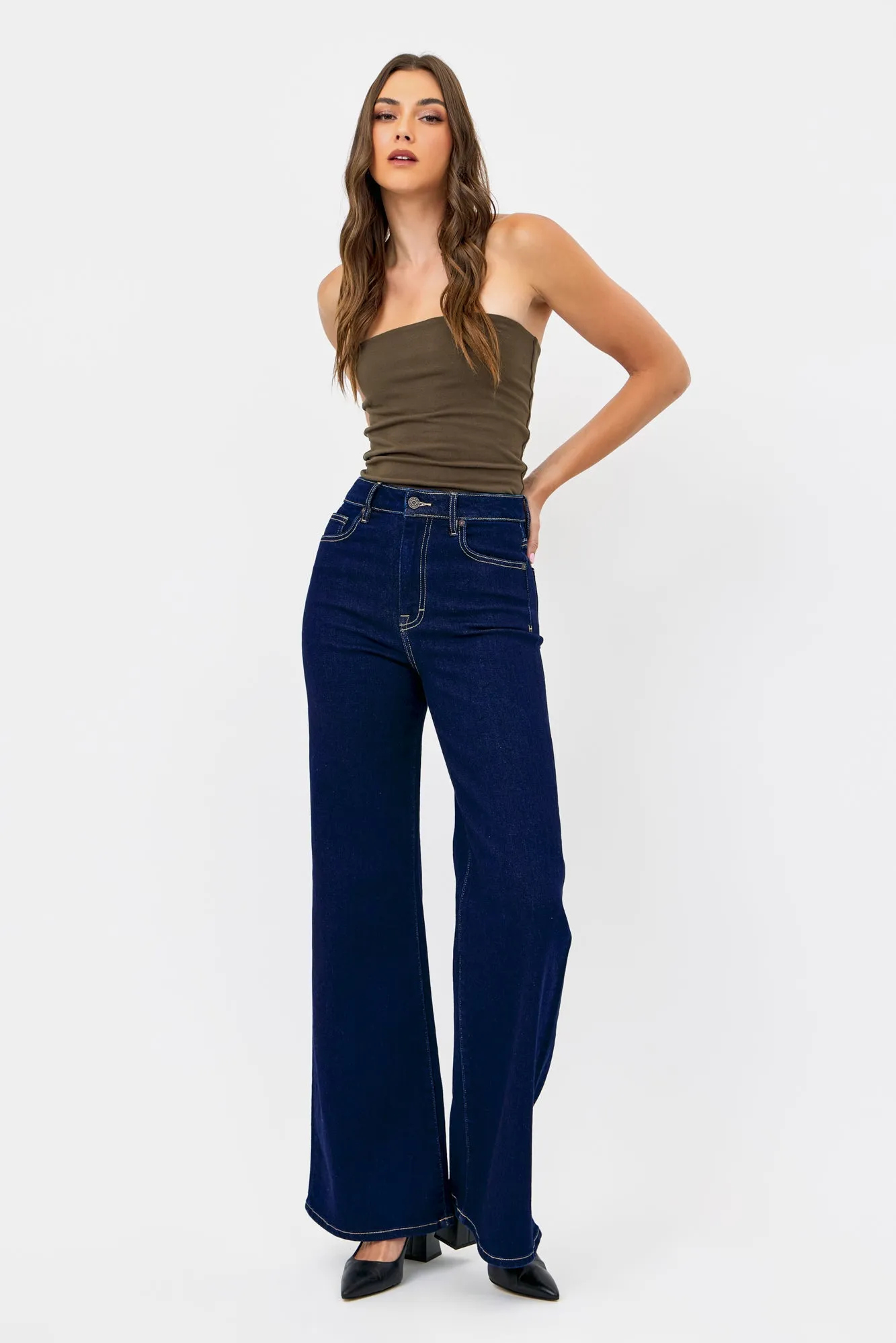 [HAPPI] Rinse Wash Clean 33" Inseam Stretch Flare