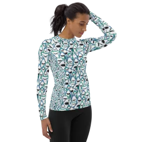 Happiest Sharks Women's Rash Guard - Warehouse