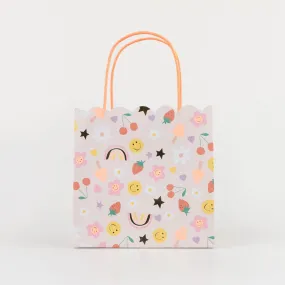 Happy Icons Party Paper Bags, 8 Count