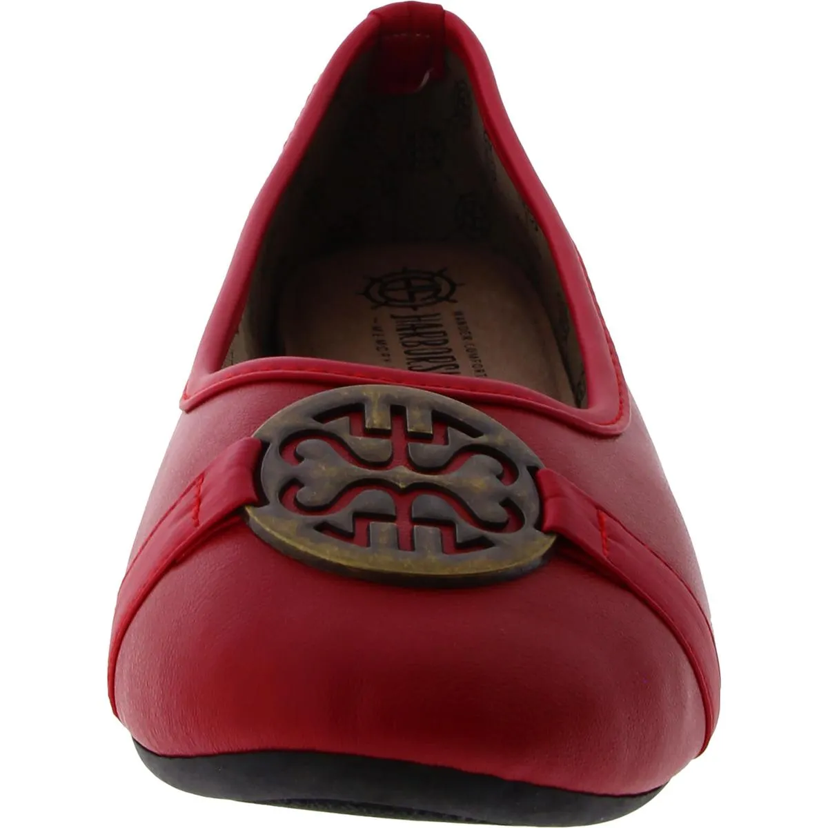 Harborsides Womens Anabel Faux Leather Slip-On Loafers