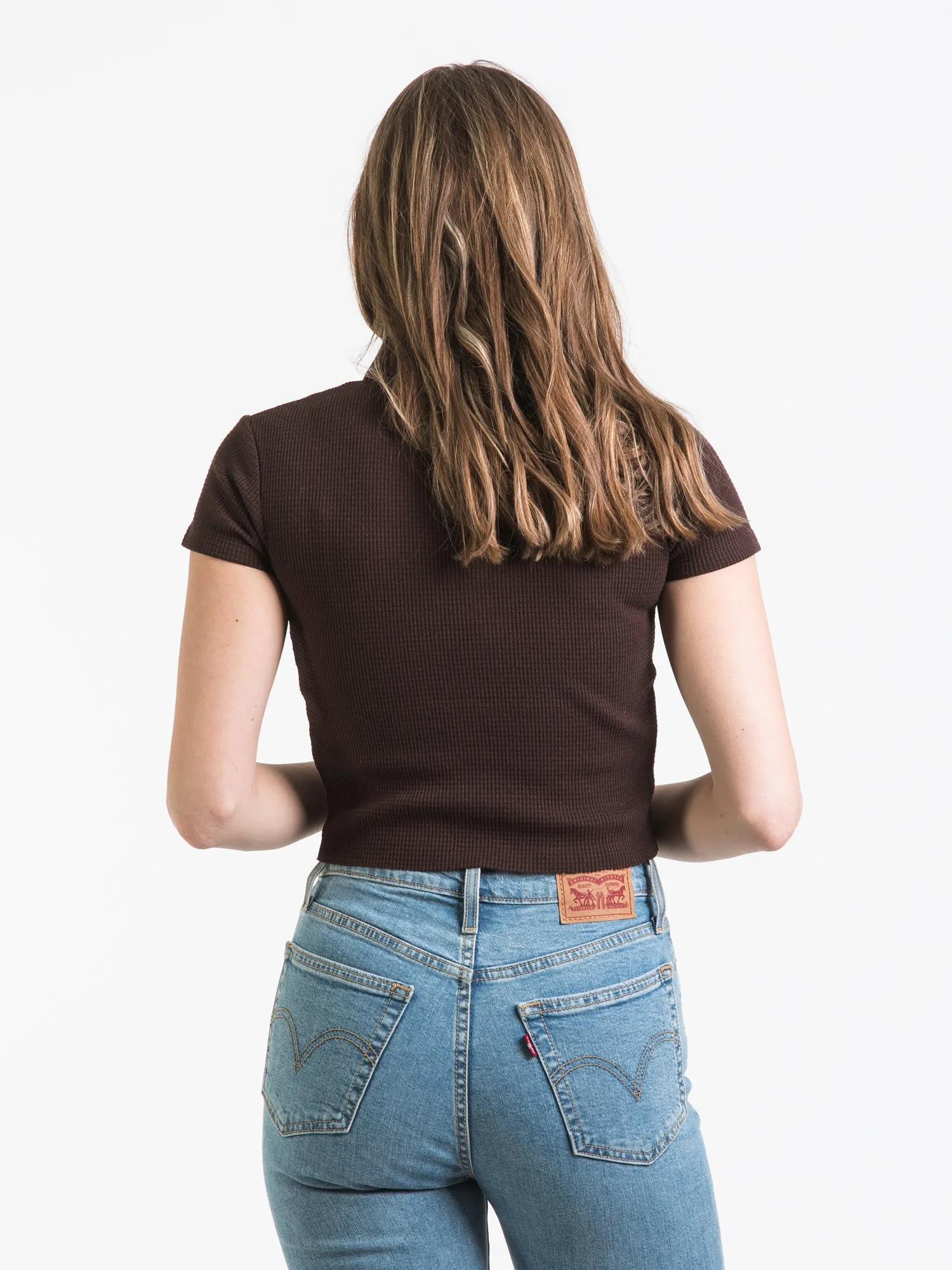HARLOW WAFFLE SNAP HENLEY - CLEARANCE