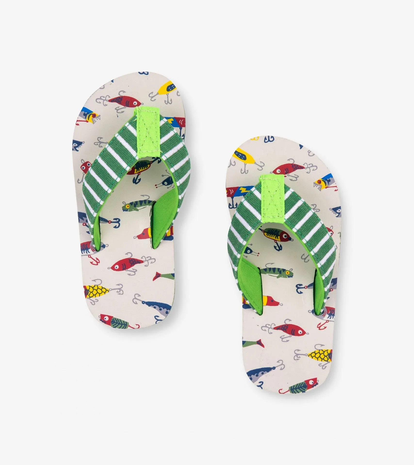 Hatley Flip Flops - Gone Fishing