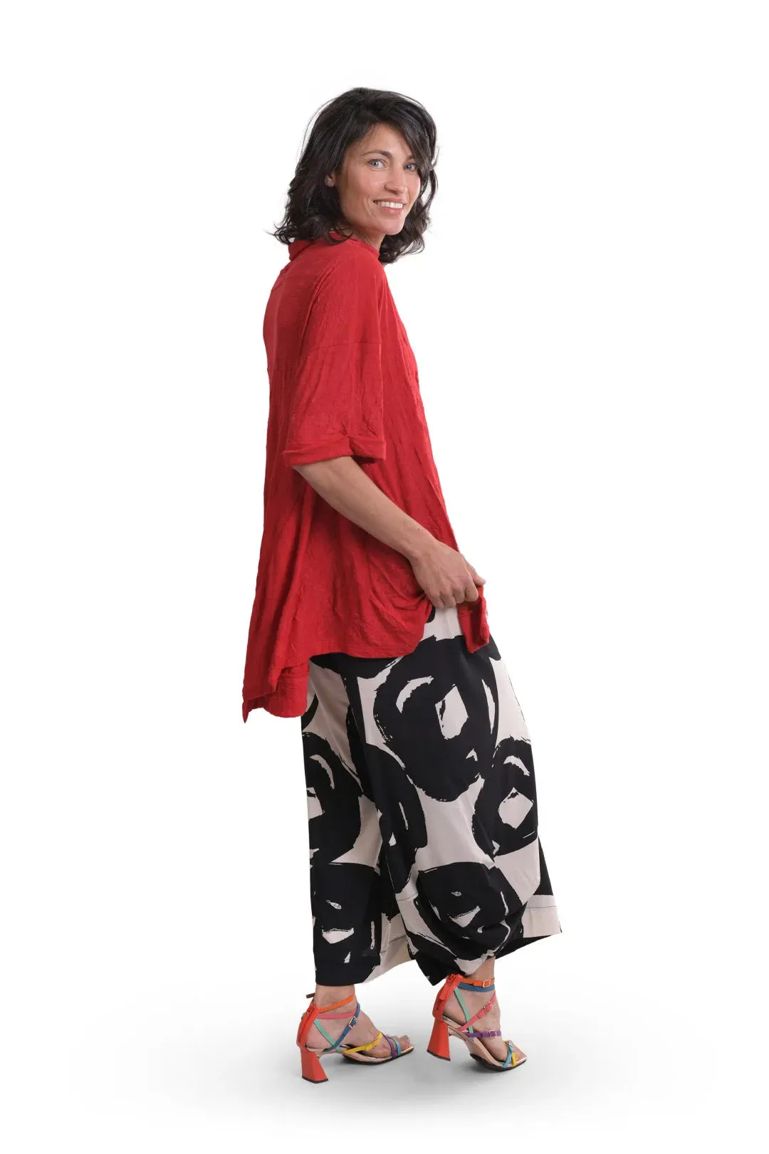 Haven Crinkle Trapeze Top
