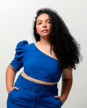 Hazel Crop Top | Princess Blue