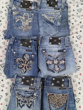HD Set1 Ladies Y2K Miss Me Flared Jeans - 20 pcs