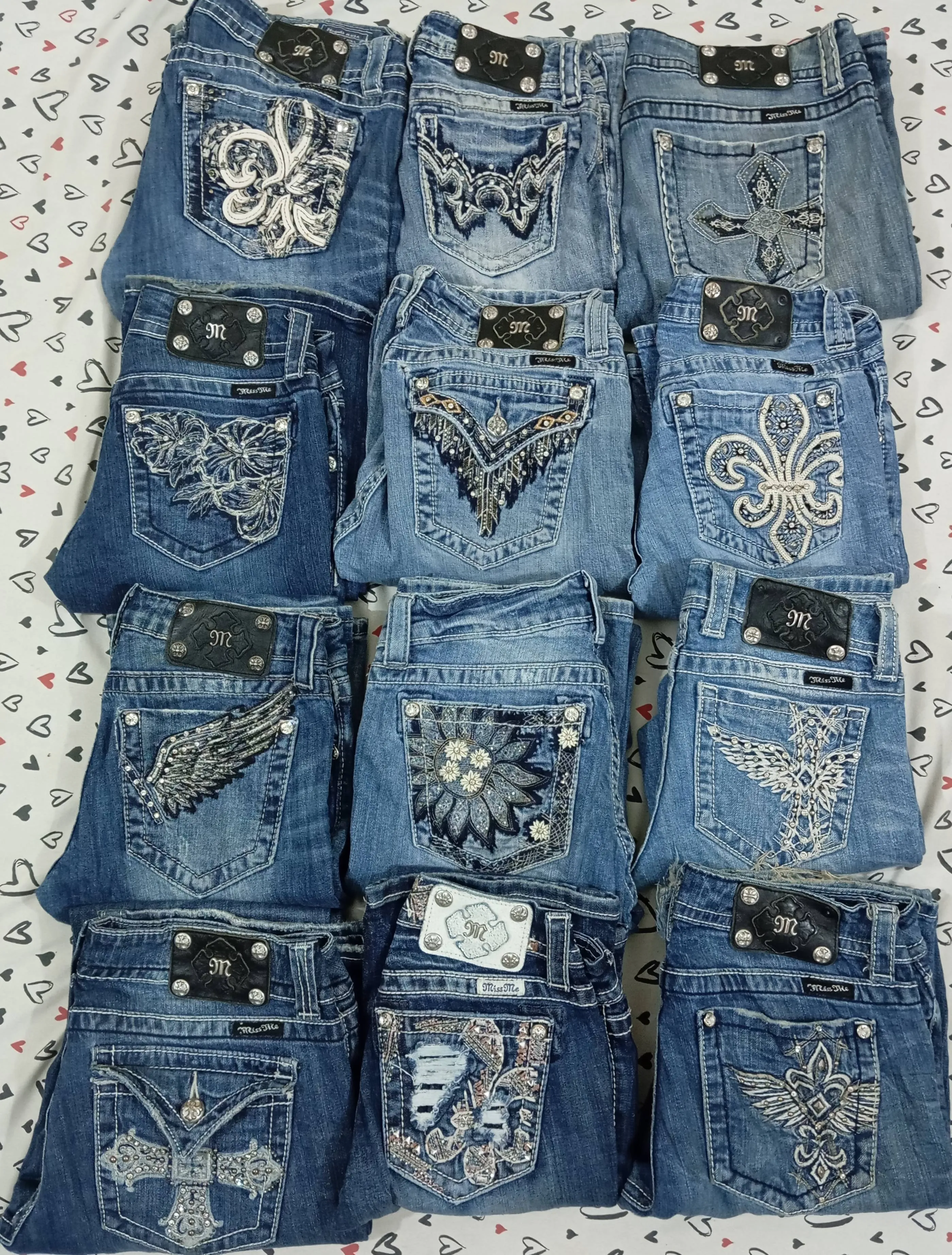 HD Y2K Premium Miss Me Flared Jeans - 23 pcs