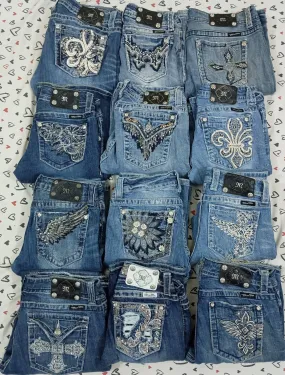HD Y2K Premium Miss Me Flared Jeans - 23 pcs