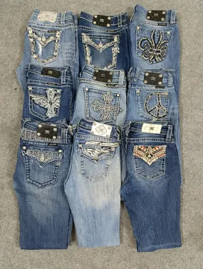 HD052 Ladies Y2K Miss me flared jeans - 16 pcs