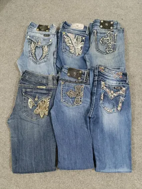 HD172 Ladies Y2K Miss Me Flared Jeans - 13 pcs