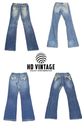 HD236 Y2K Ladies Flared Jeans - 16 PCs
